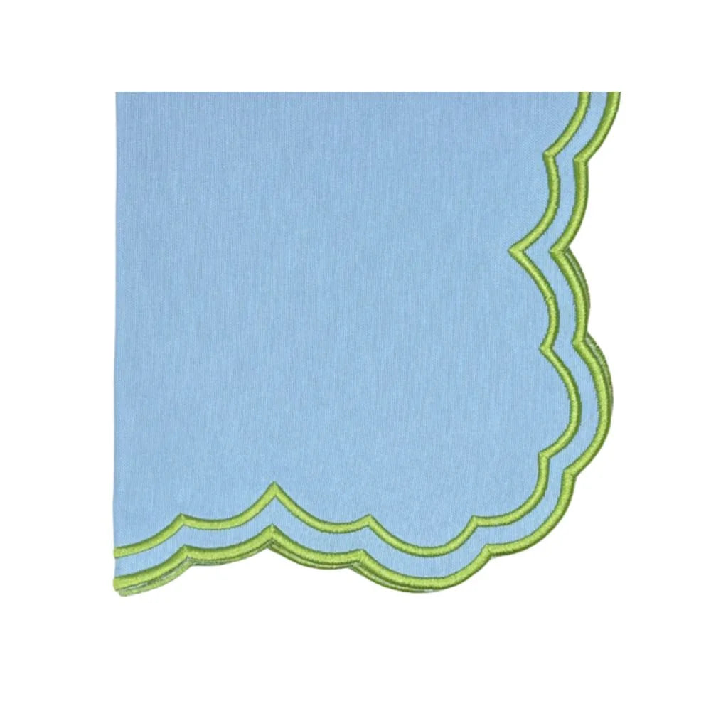 Bettina Napkin - Blue & Green (Set of 4) - The Mayfair Hall