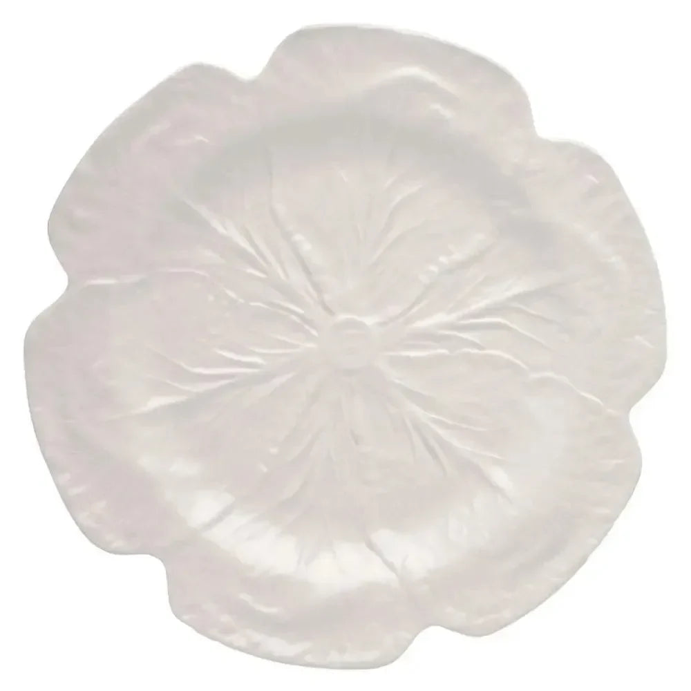 Cabbage Earthenware Charger Plate in Beige - The Mayfair Hall