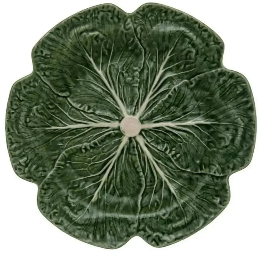 Cabbage Earthenware Charger Plate in Green - The Mayfair Hall