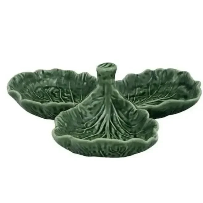 Cabbage Earthenware Olive Dish in Green - The Mayfair Hall