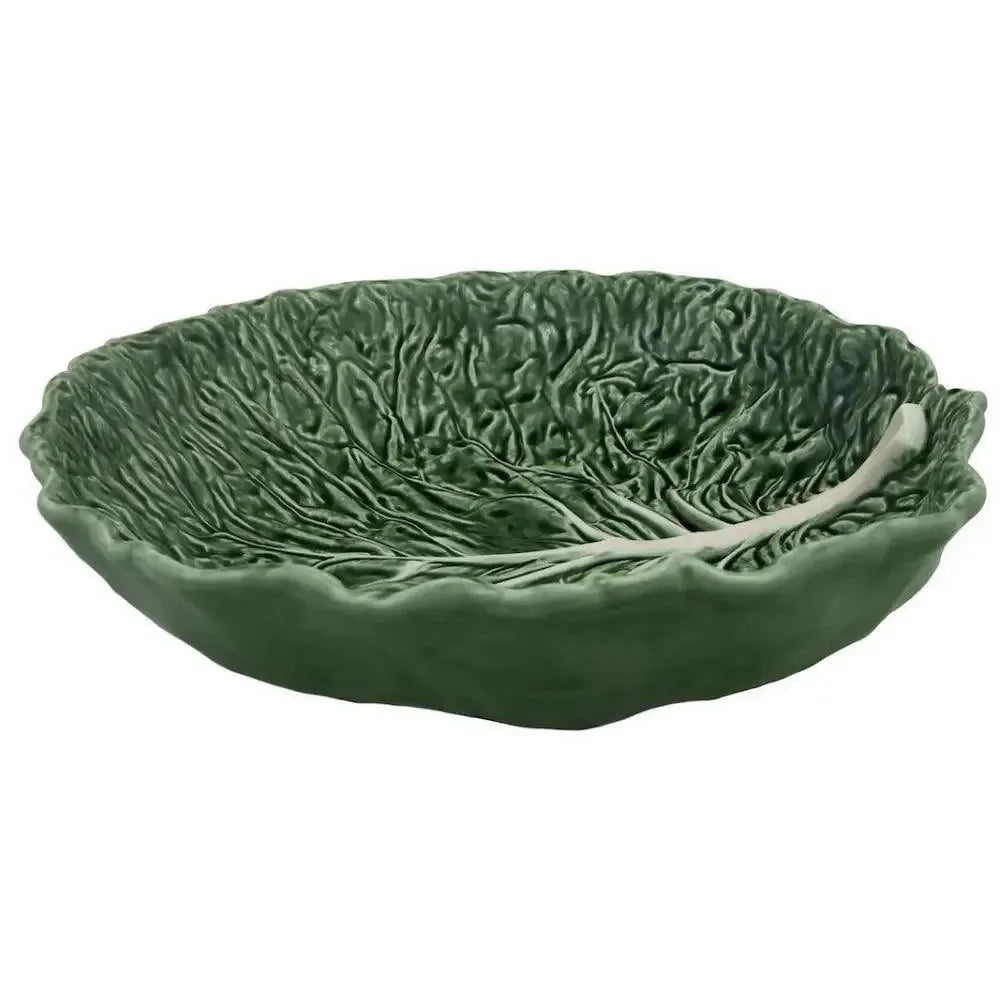 Cabbage Earthenware Salad Bowl in Green - The Mayfair Hall