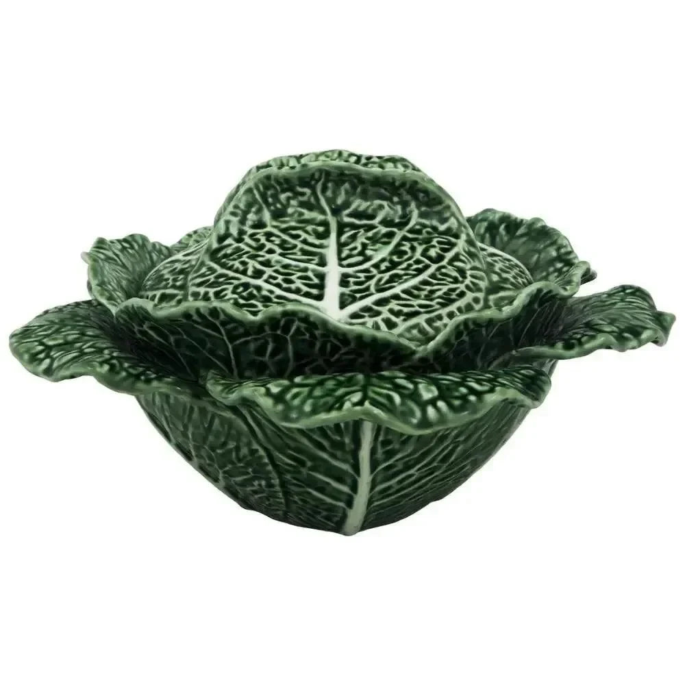 Cabbage Earthenware Tureen in Green (67 Oz) - The Mayfair Hall
