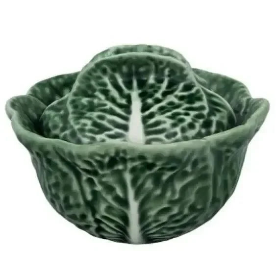 Cabbage Earthenware Tureen in Green (6 Oz) - The Mayfair Hall