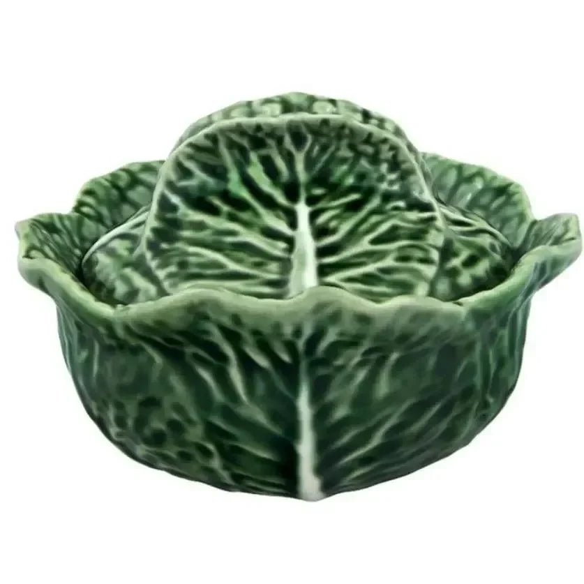 Cabbage Earthenware Tureen in Green (13 Oz) - The Mayfair Hall