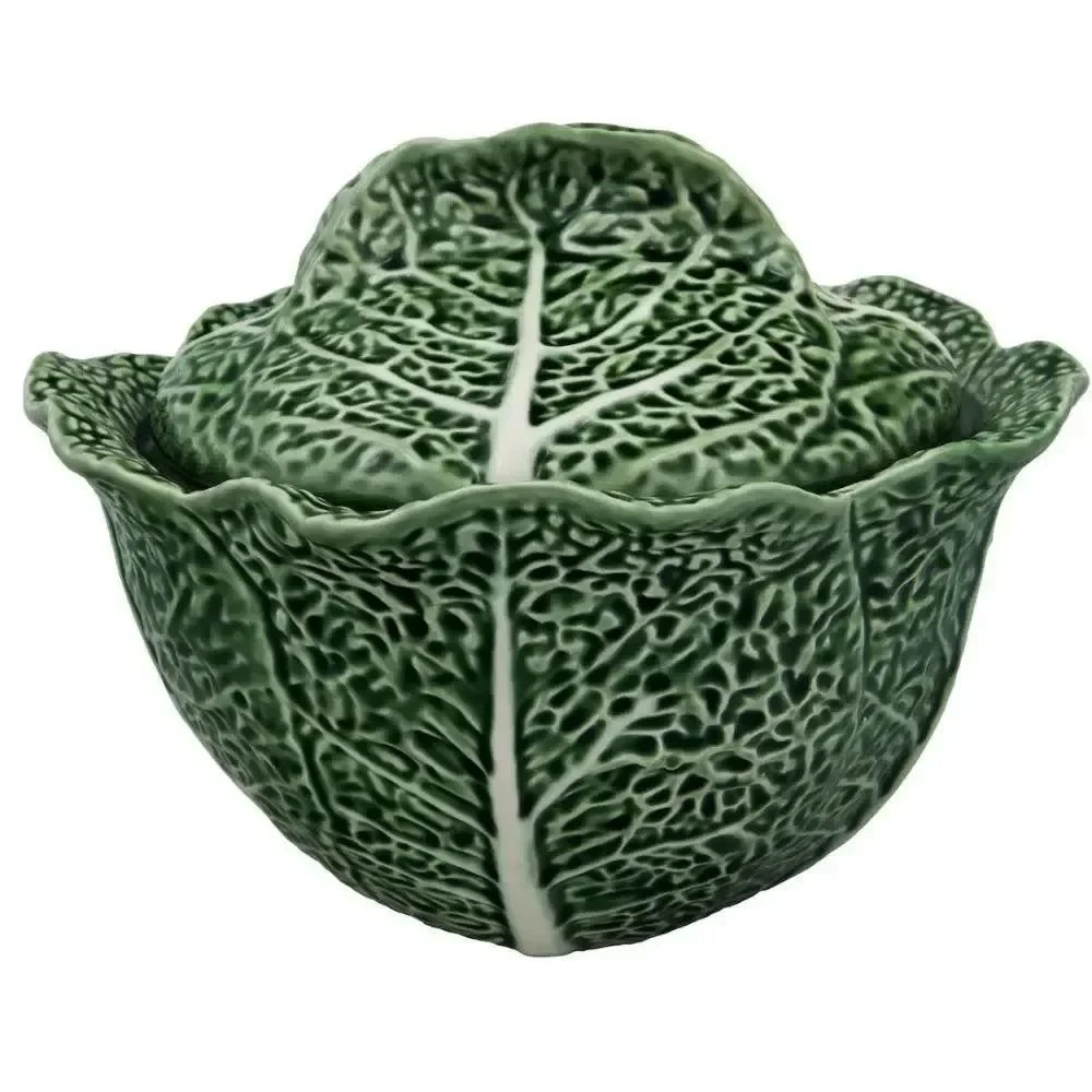 Cabbage Earthenware Tureen in Green (108 Oz) - The Mayfair Hall