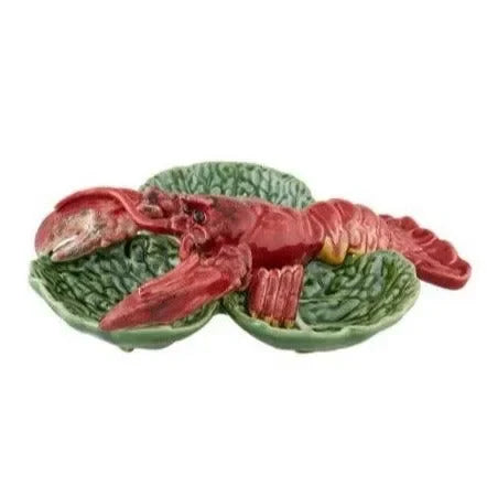 Cabbage Earthenware Small Appetizer Plate with Lobster element - The Mayfair Hall