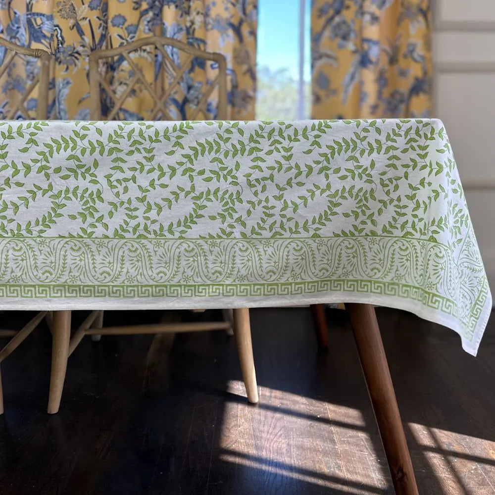 Light Green Leaves - Tablecloth - The Mayfair Hall