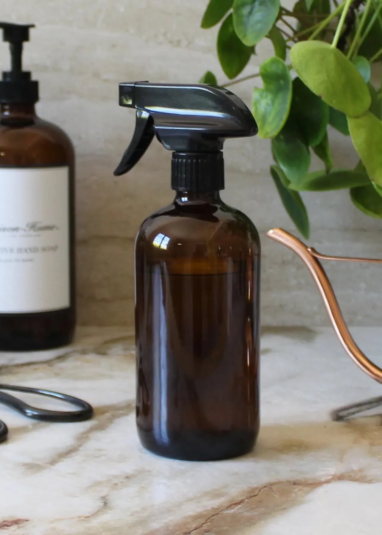 Amber Glass Bottle 17oz - The Mayfair Hall