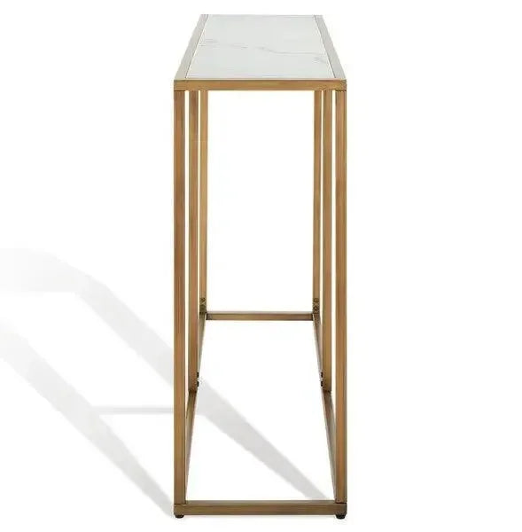Brynna Metal Console Table in Bronze - The Mayfair Hall