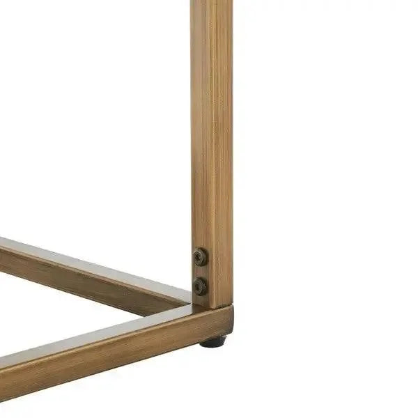 Brynna Metal Console Table in Bronze - The Mayfair Hall