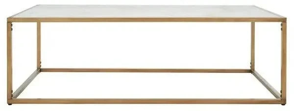 Brynna Marble Coffee Table in Bronze - The Mayfair Hall