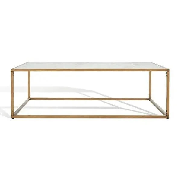 Brynna Marble Coffee Table in Bronze - The Mayfair Hall