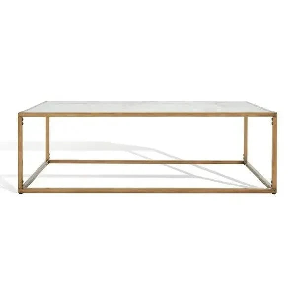 Brynna Marble Coffee Table in Bronze - The Mayfair Hall
