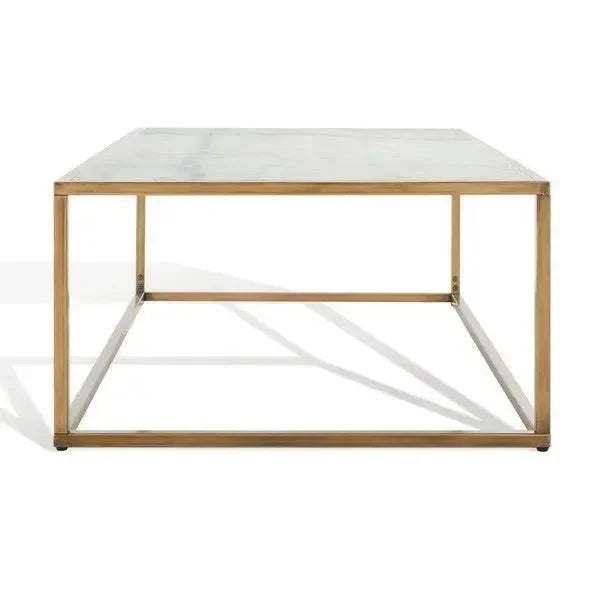 Brynna Marble Coffee Table in Bronze - The Mayfair Hall