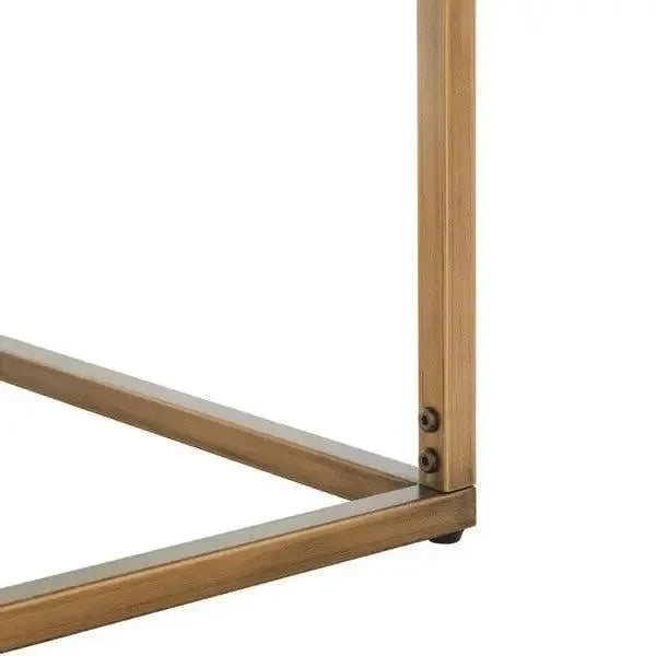 Brynna Marble Coffee Table in Bronze - The Mayfair Hall