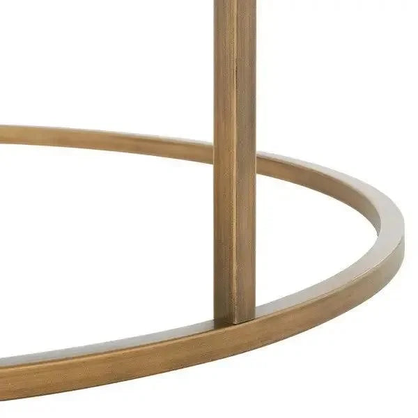 Brynna Marble Coffee Table in Bronze - The Mayfair Hall