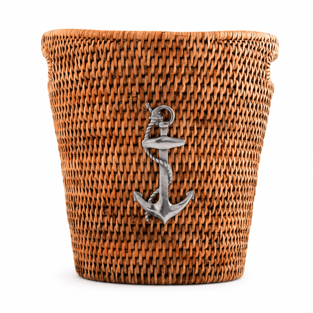 Anchor Hand Woven Wicker Rattan Champagne / Ice Bucket