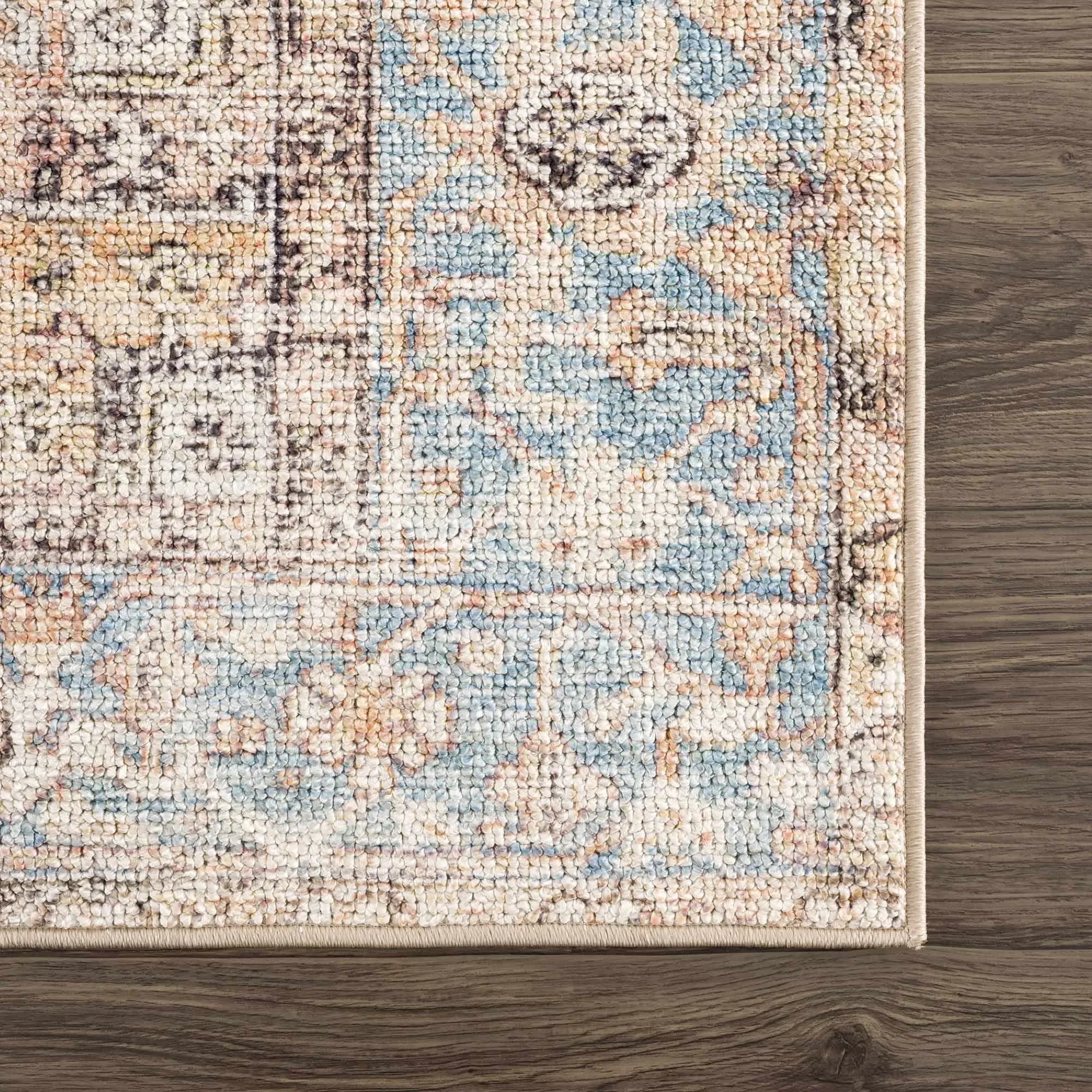 Beck Peach Washable Area Rug - The Mayfair Hall