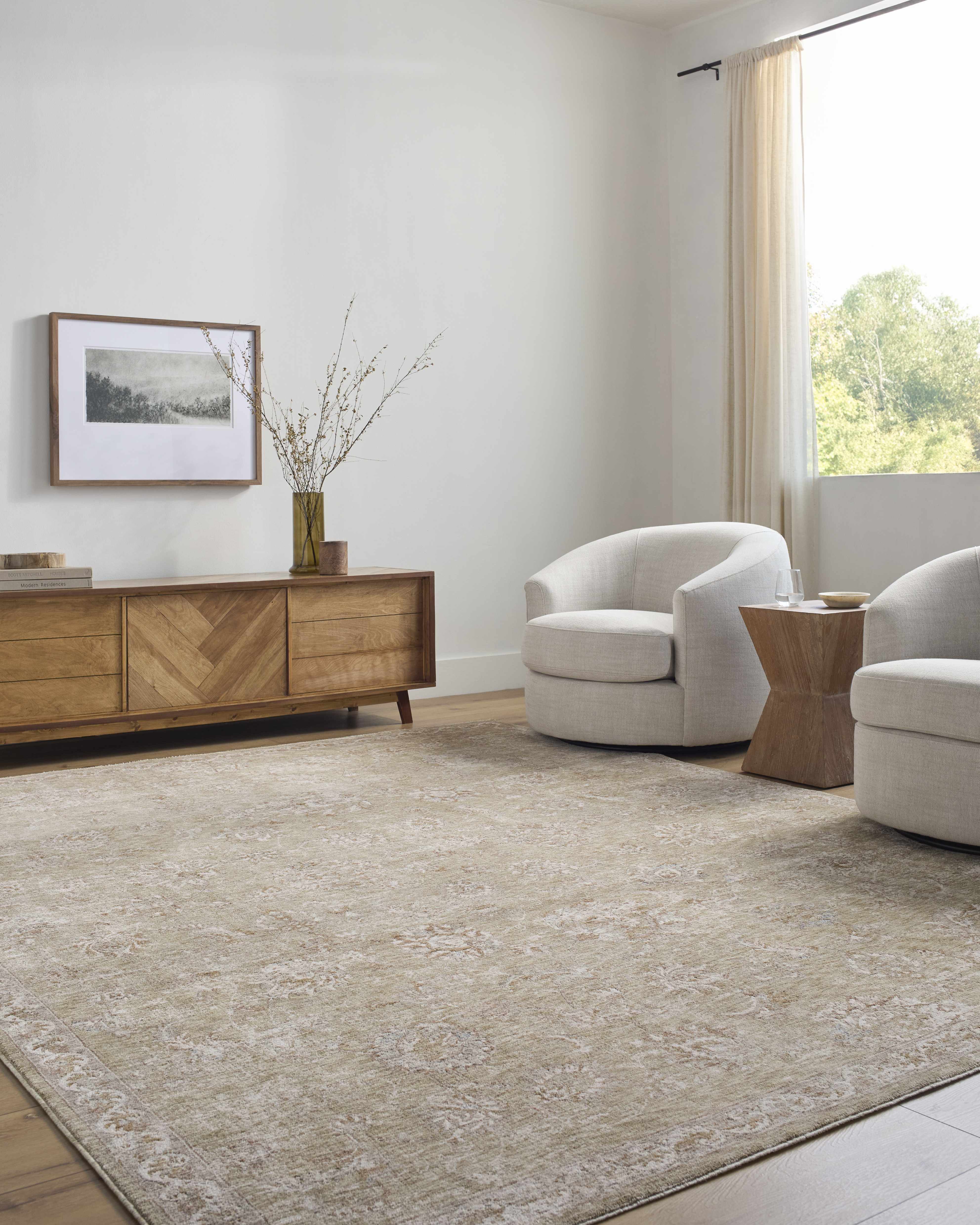 Chyron Olive Area Rug