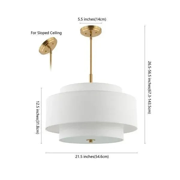 Cambrie Cotton Chandelier in White - The Mayfair Hall