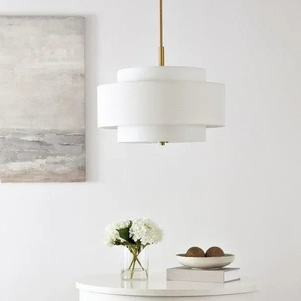 Cambrie Cotton Chandelier in White - The Mayfair Hall