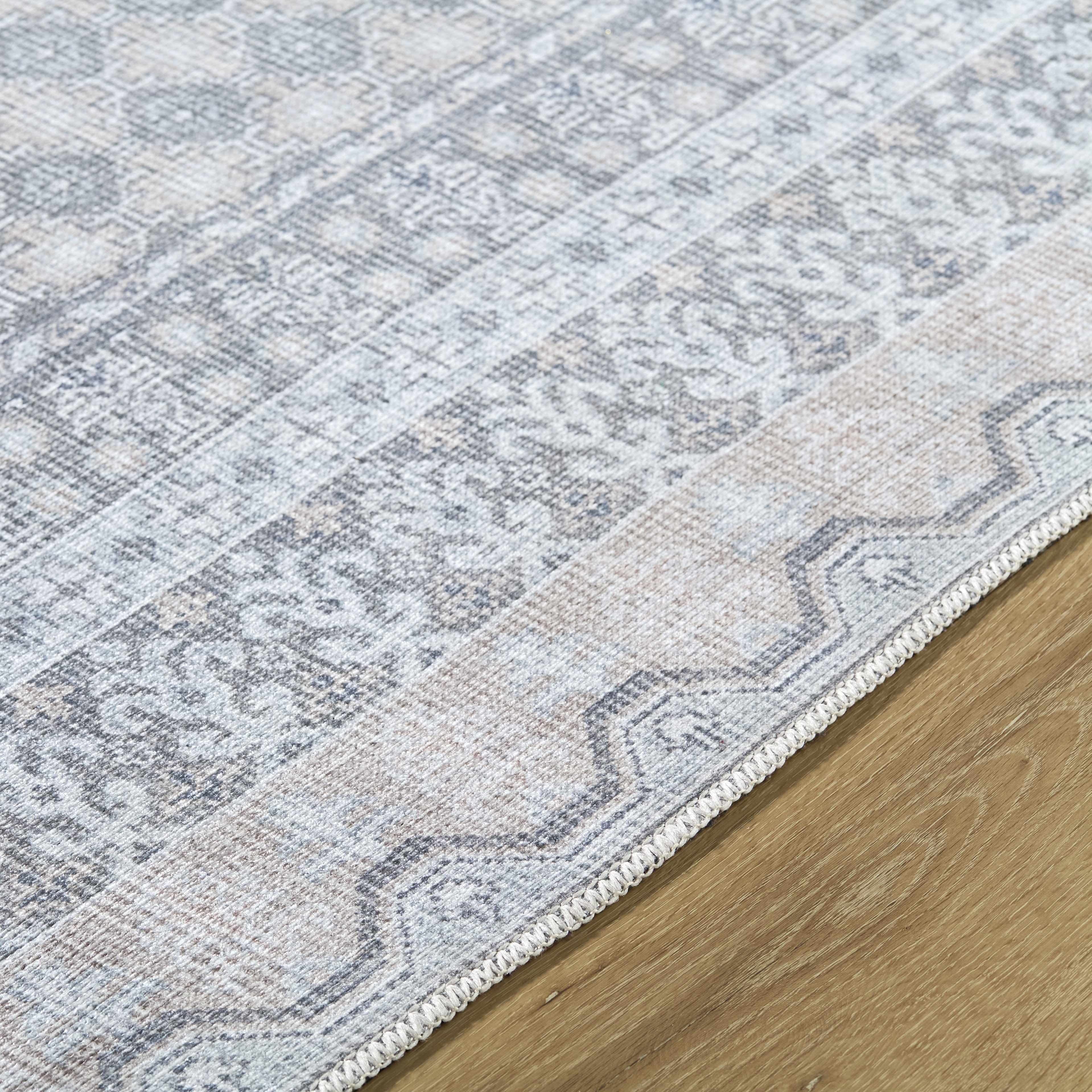 Rainier Blue Washable Rug | Our PNW Home X Livabliss