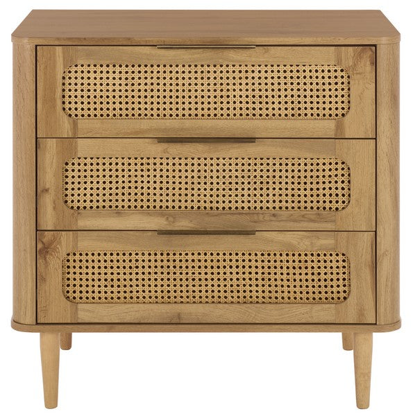 Brey 3 Drawer Chest in Oak