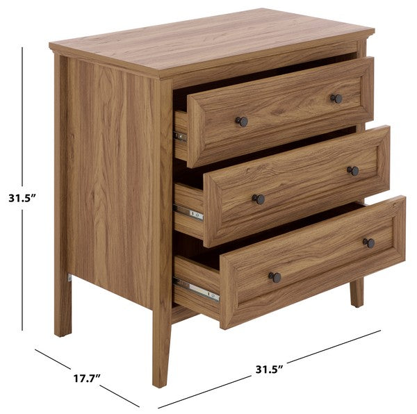 Sondra 3 Drawer Chest in Oak