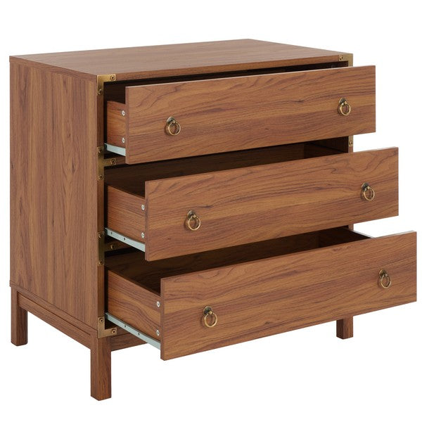Galio 3 Drawer Chest in Walnut