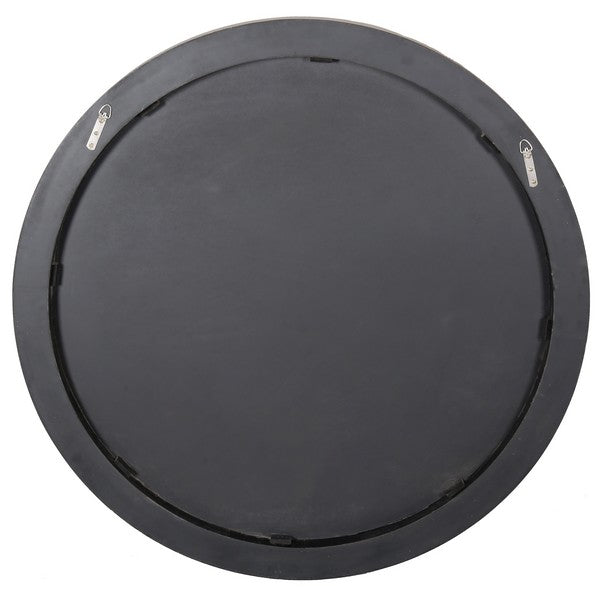 Paulson Round Wood Mirror in Walnut