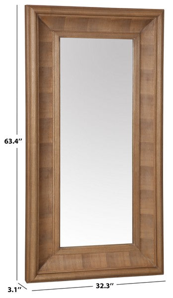 Kaya Rectangle Wood Mirror in Natural