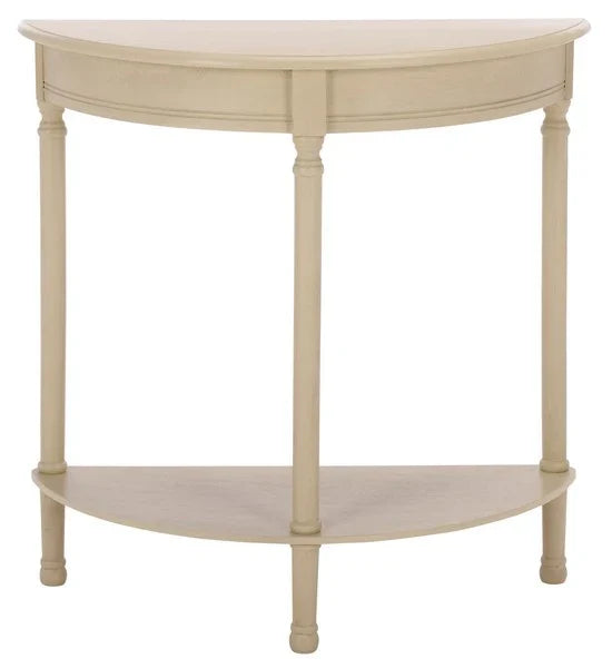 Tinsley Half Round Console Table in Sand