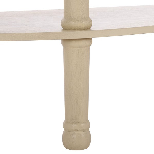 Tinsley Half Round Console Table in Sand