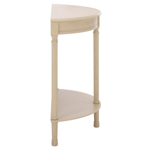 Tinsley Half Round Console Table in Sand