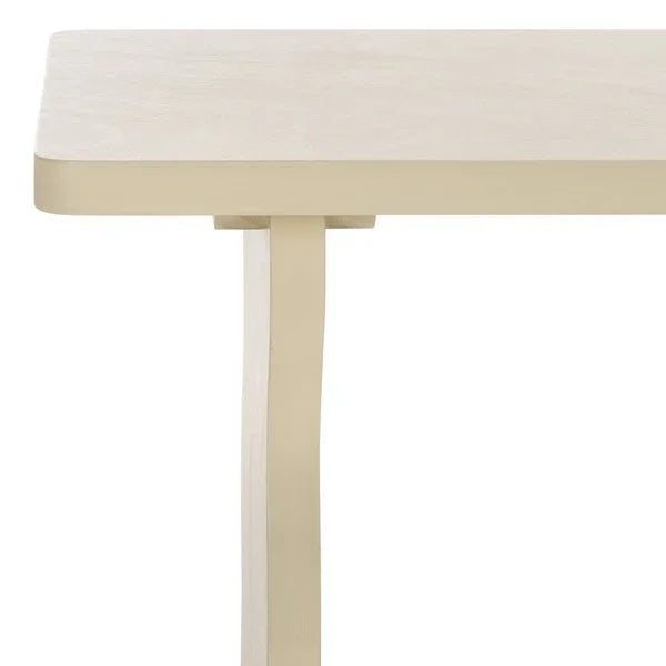 Preslyn Wood Console Table in Sand - The Mayfair Hall