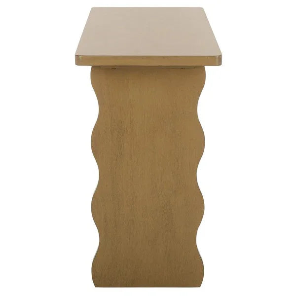 Preslyn Wood Console Table in Desert Brown - The Mayfair Hall