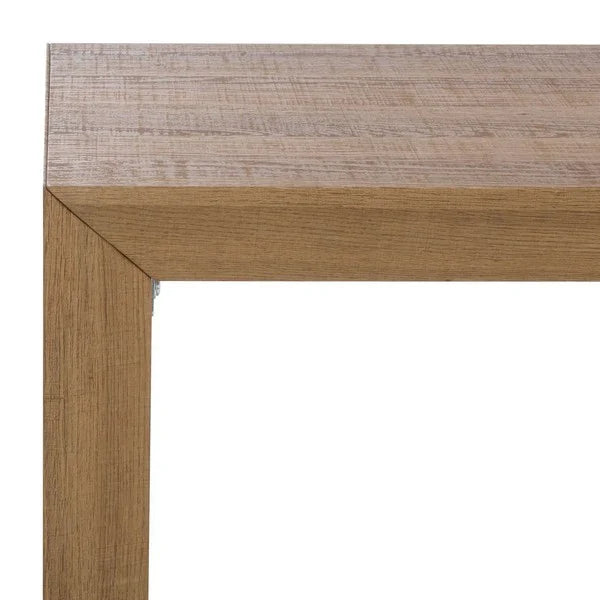 Woodrow Wood Console Table in Natural Brown