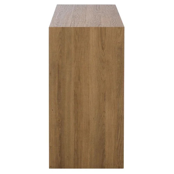 Woodrow Wood Console Table in Natural Brown