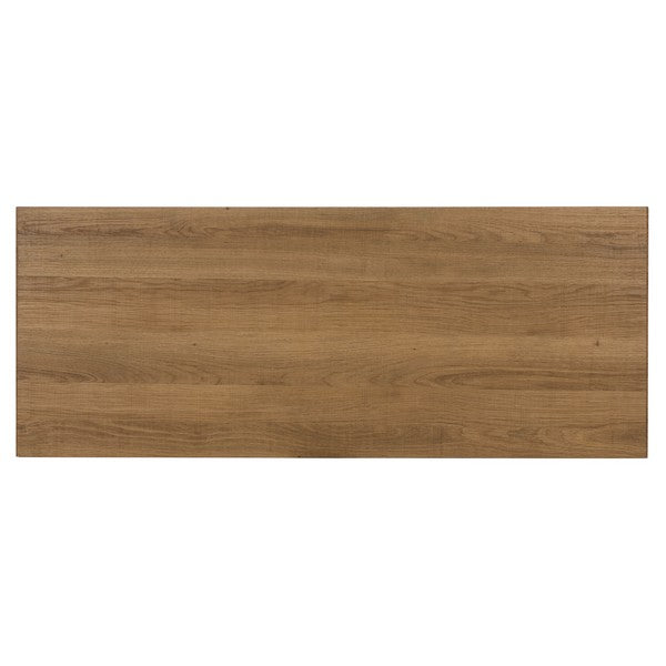 Woodrow Wood Console Table in Natural Brown