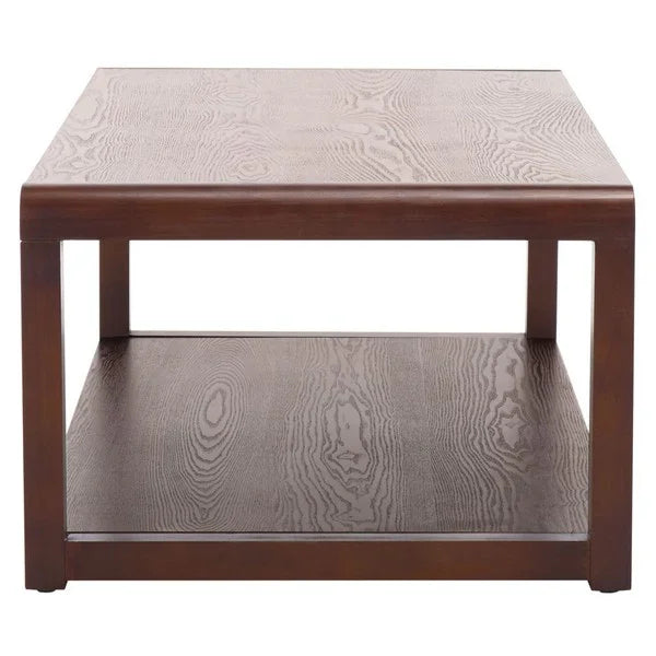 Omara Wood 2-Tier Coffee Table in Walnut - The Mayfair Hall