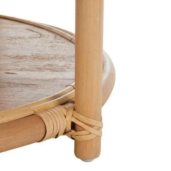 Arvid Rattan Coffee Table in Natural - The Mayfair Hall