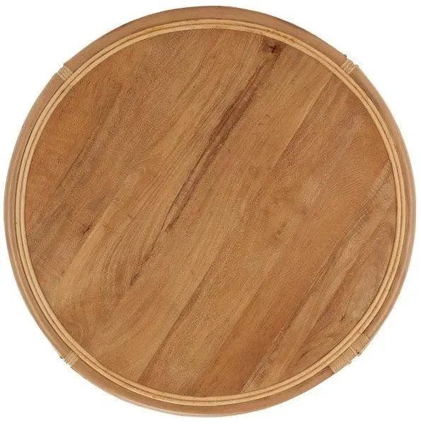 Arvid Rattan Coffee Table in Natural - The Mayfair Hall