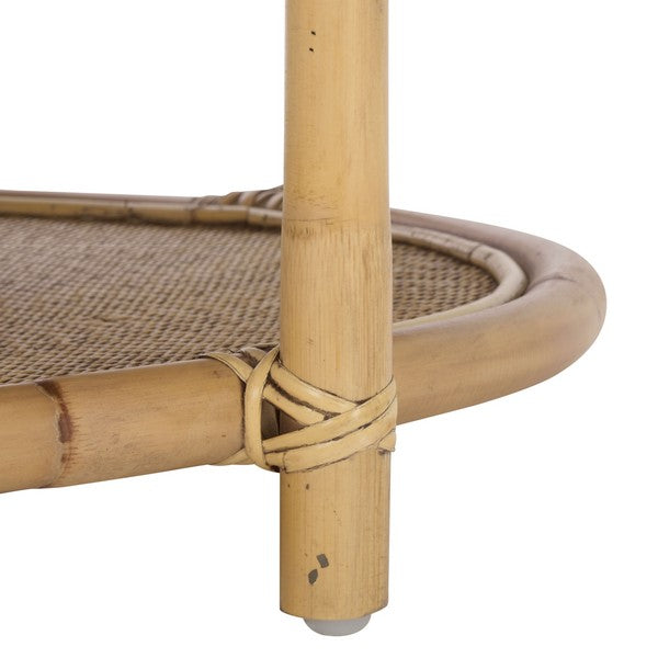 Arvid Rattan Coffee Table in Honey Brown