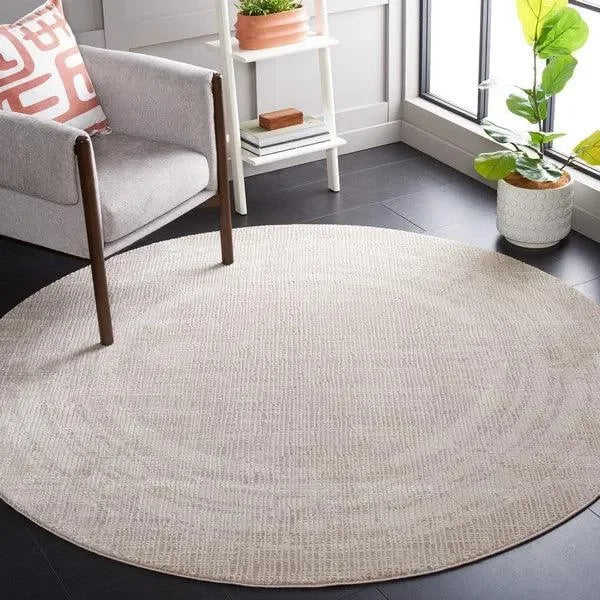 Continental Polyester Rug in Ivory and Beige - The Mayfair Hall