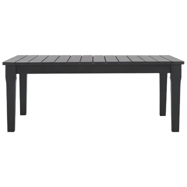 Martinique Wood Patio Coffee Table in Black - The Mayfair Hall
