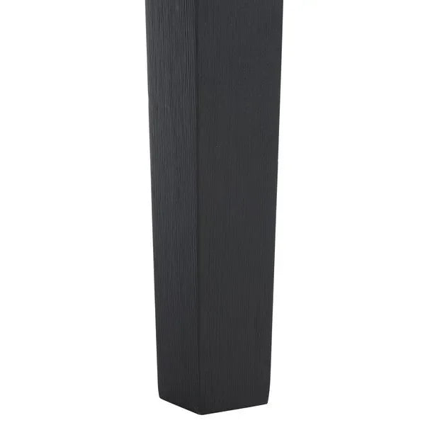 Martinique Wood Patio Coffee Table in Black - The Mayfair Hall