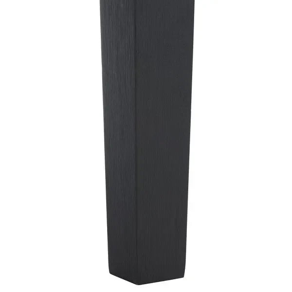 Martinique Wood Patio Coffee Table in Black - The Mayfair Hall