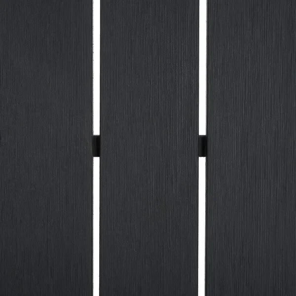 Martinique Wood Patio Coffee Table in Black - The Mayfair Hall