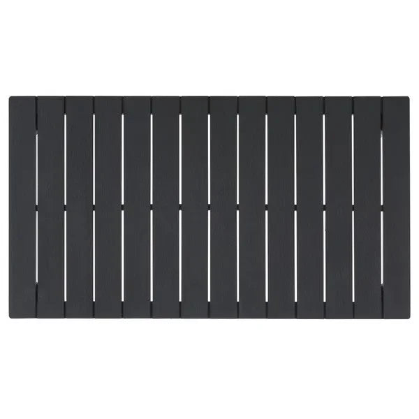 Martinique Wood Patio Coffee Table in Black - The Mayfair Hall