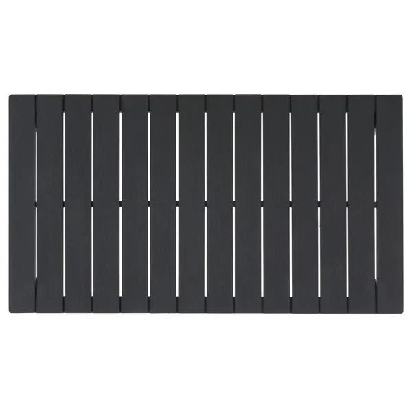 Martinique Wood Patio Coffee Table in Black - The Mayfair Hall